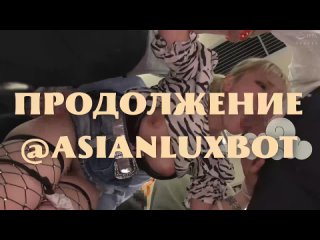 a depraved japanese girl sucks two dicks and fucks right on the train