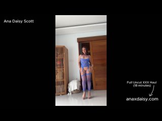 4k sexy sheer fishnet stockings and dress try on huge b